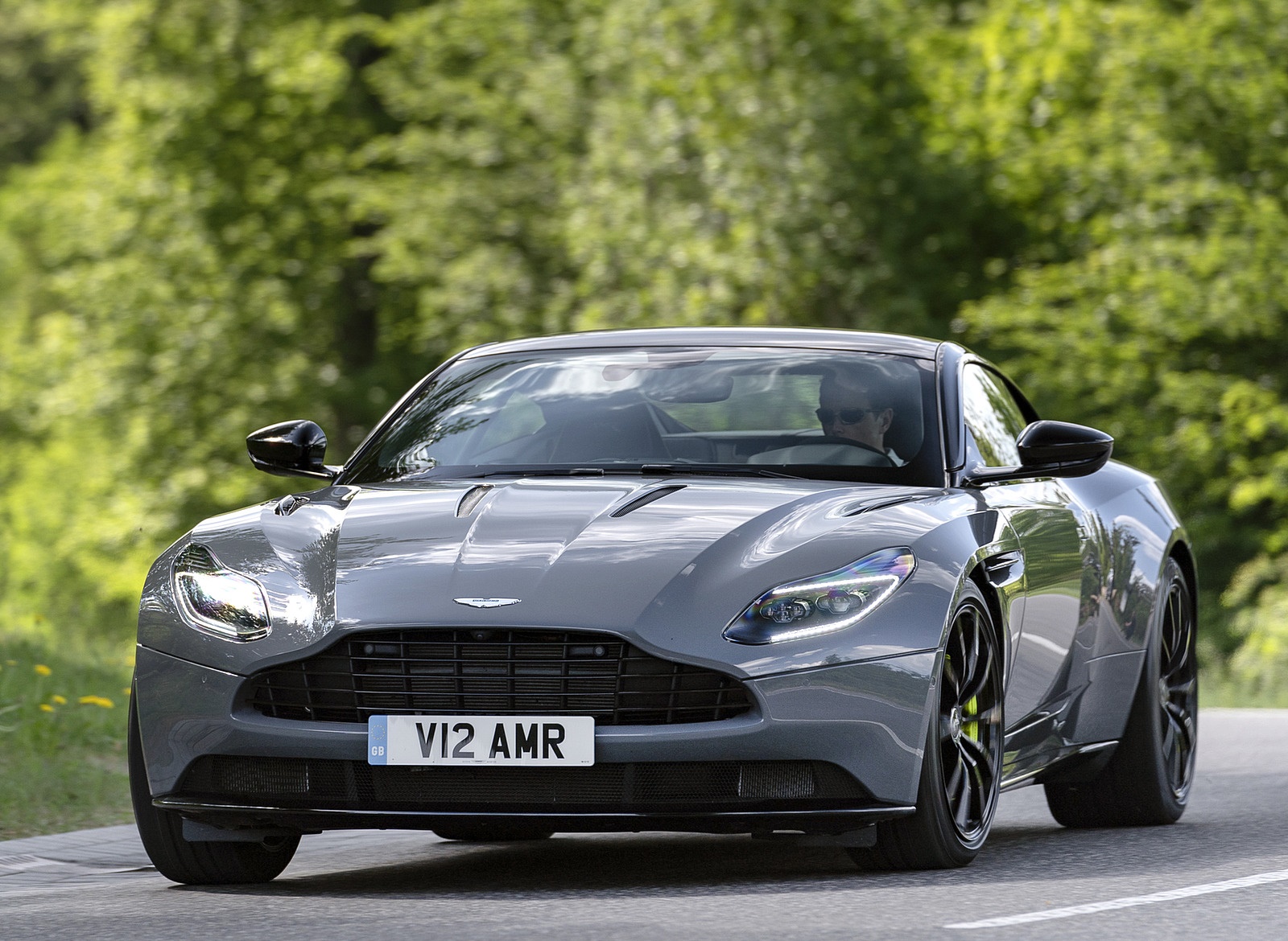 2019 Aston Martin DB11 AMR (Color: China Grey) Front Wallpapers #25 of 76