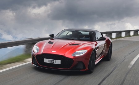 2019 Aston Martin DBS Superleggera (Color: Hyper Red) Front Wallpapers 450x275 (18)