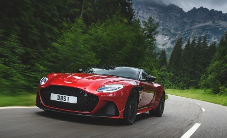 2019 Aston Martin DBS Superleggera (Color: Hyper Red) Front Wallpapers 450x275 (17)