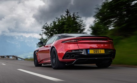 2019 Aston Martin DBS Superleggera (Color: Hyper Red) Rear Wallpapers 450x275 (28)