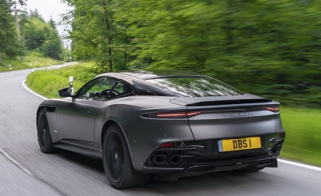 2019 Aston Martin DBS Superleggera Satin Xenon Grey Rear Three-Quarter Wallpapers 450x275 (69)