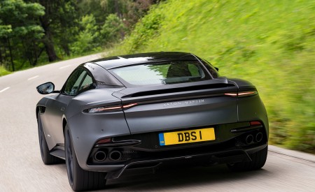 2019 Aston Martin DBS Superleggera Satin Xenon Grey Rear Wallpapers 450x275 (67)