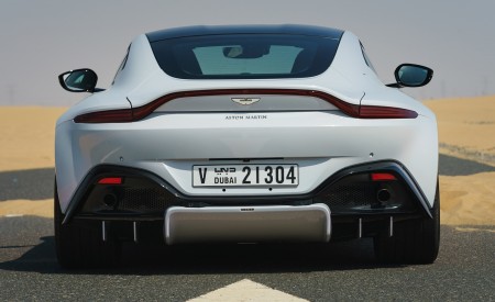 2019 Aston Martin Vantage (Color: White Stone) Rear Wallpapers 450x275 (28)