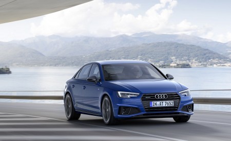 2019 Audi A4 (Color: Ascari Blue) Front Three-Quarter Wallpapers 450x275 (25)