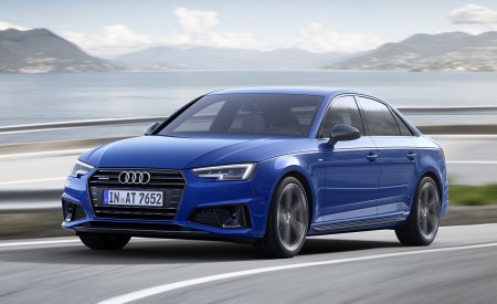 2019 Audi A4 (Color: Ascari Blue) Front Three-Quarter Wallpapers 450x275 (24)