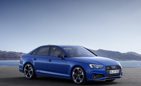 2019 Audi A4 (Color: Ascari Blue) Front Three-Quarter Wallpapers 450x275 (23)