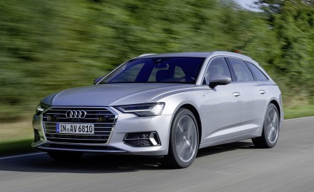 2019 Audi A6 Avant (Color: Florett Silver) Front Three-Quarter Wallpapers 450x275 (18)