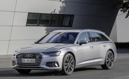 2019 Audi A6 Avant (Color: Florett Silver) Front Three-Quarter Wallpapers 450x275 (22)