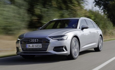 2019 Audi A6 Avant (Color: Florett Silver) Front Three-Quarter Wallpapers 450x275 (19)