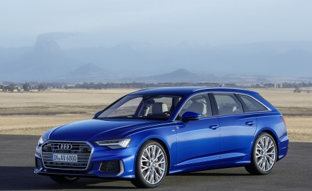 2019 Audi A6 Avant (Color: Sepang Blue) Front Three-Quarter Wallpapers 450x275 (10)