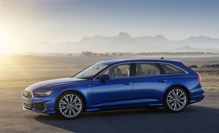 2019 Audi A6 Avant (Color: Sepang Blue) Side Wallpapers 450x275 (14)