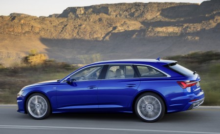 2019 Audi A6 Avant (Color: Sepang Blue) Side Wallpapers 450x275 (6)