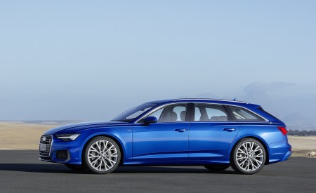 2019 Audi A6 Avant (Color: Sepang Blue) Side Wallpapers 450x275 (16)