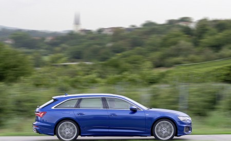 2019 Audi A6 Avant (Color: Sepang Blue) Side Wallpapers 450x275 (32)