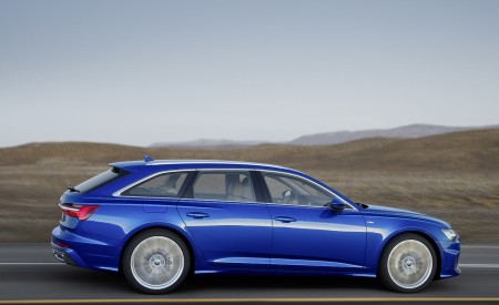 2019 Audi A6 Avant (Color: Sepang Blue) Side Wallpapers 450x275 (8)