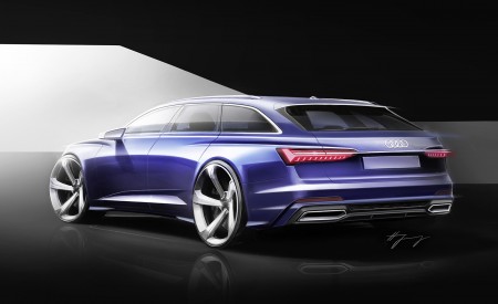2019 Audi A6 Avant Design Sketch Wallpapers 450x275 (85)