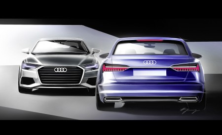 2019 Audi A6 Avant Design Sketch Wallpapers 450x275 (82)
