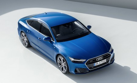 2019 Audi A7 Sportback (Color: Ara Blue) Front Three-Quarter Wallpapers 450x275 (19)