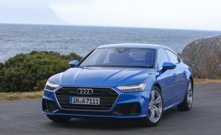 2019 Audi A7 Sportback (Color: Ara Blue) Front Three-Quarter Wallpapers 450x275 (47)