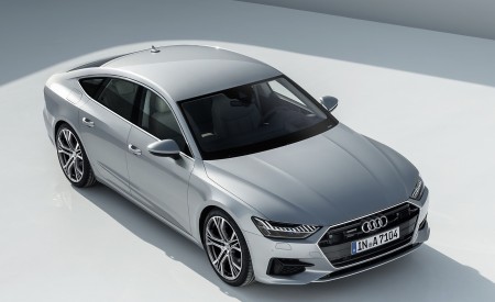 2019 Audi A7 Sportback (Color: Florett Silver) Front Three-Quarter Wallpapers 450x275 (13)