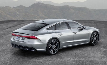 2019 Audi A7 Sportback (Color: Florett Silver) Rear Three-Quarter Wallpapers 450x275 (8)