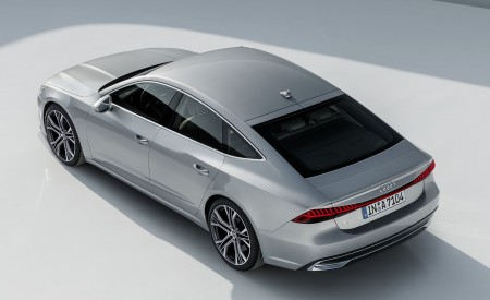 2019 Audi A7 Sportback (Color: Florett Silver) Rear Three-Quarter Wallpapers 450x275 (15)