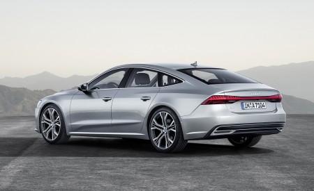 2019 Audi A7 Sportback (Color: Florett Silver) Rear Three-Quarter Wallpapers 450x275 (9)