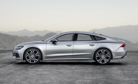 2019 Audi A7 Sportback (Color: Florett Silver) Side Wallpapers 450x275 (11)