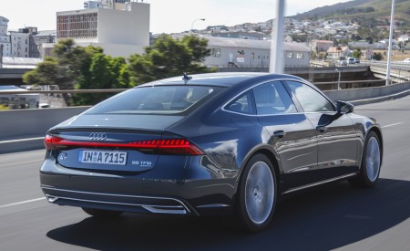 2019 Audi A7 Sportback (Color: Triton Blue) Rear Three-Quarter Wallpapers 450x275 (77)