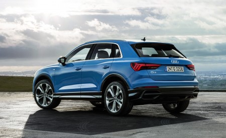 2019 Audi Q3 (Color: Turbo Blue) Rear Three-Quarter Wallpapers 450x275 (16)