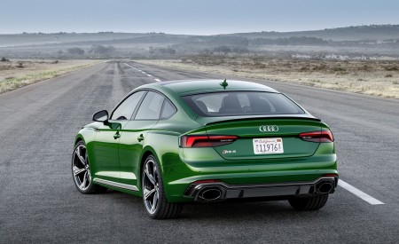 2019 Audi RS5 Sportback (Color: Sonoma Green Metallic) Rear Three-Quarter Wallpapers 450x275 (76)