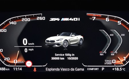 2019 BMW Z4 M40i Digital Instrument Cluster Wallpapers 450x275 (82)