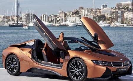 2019 BMW i8 Roadster (Color: E-Copper) Front Three-Quarter Wallpapers 450x275 (48)