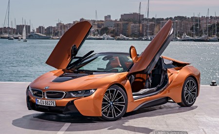 2019 BMW i8 Roadster (Color: E-Copper) Front Three-Quarter Wallpapers 450x275 (35)