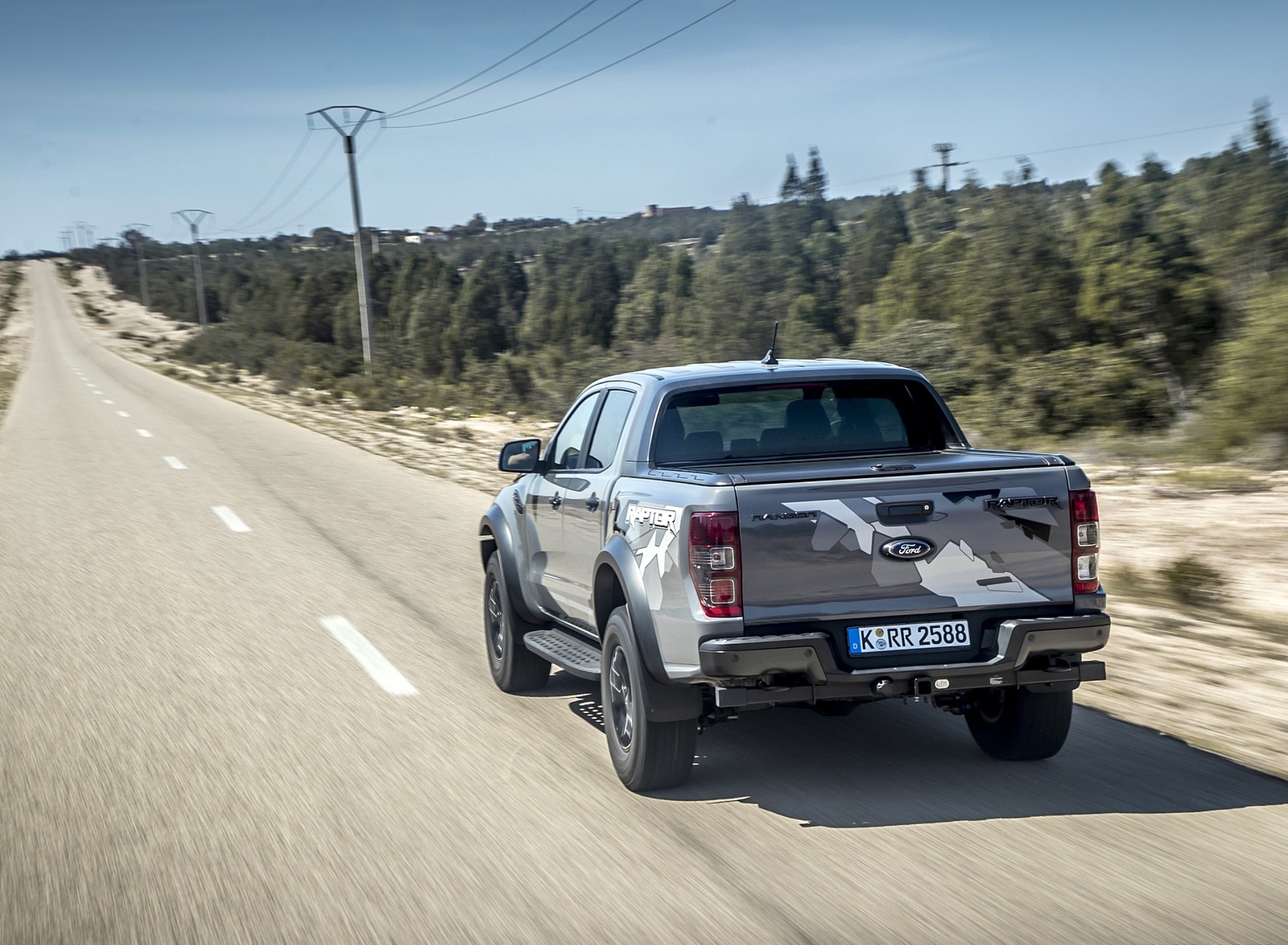 2019 Ford Ranger Raptor (Color: Conquer Grey) Rear Wallpapers (10)