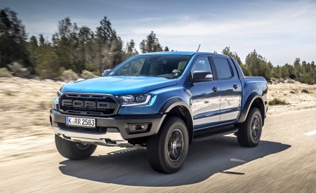 2019 Ford Ranger Raptor (Color: Performance Blue) Front Three-Quarter Wallpapers 450x275 (87)