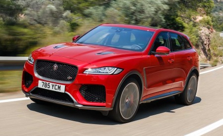 2019 Jaguar F-Pace SVR (Color: Firenze Red) Front Three-Quarter Wallpapers 450x275 (3)