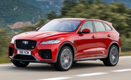2019 Jaguar F-Pace SVR (Color: Firenze Red) Front Three-Quarter Wallpapers 450x275 (34)