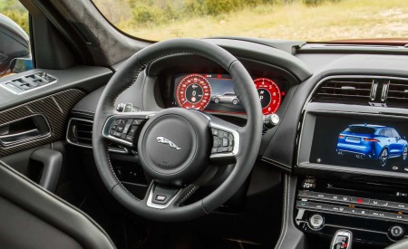2019 Jaguar F-Pace SVR (Color: Firenze Red) Interior Steering Wheel Wallpapers 450x275 (56)