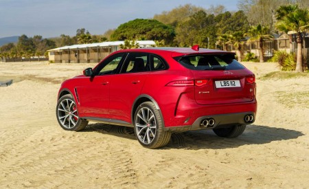 2019 Jaguar F-Pace SVR (Color: Firenze Red) Rear Three-Quarter Wallpapers 450x275 (42)