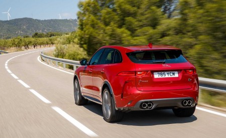 2019 Jaguar F-Pace SVR (Color: Firenze Red) Rear Wallpapers 450x275 (30)