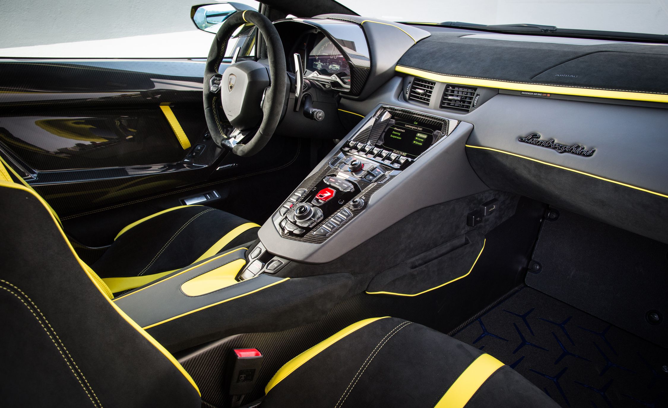 2019 Lamborghini Aventador SVJ Interior Front Seats Wallpapers (107 ...