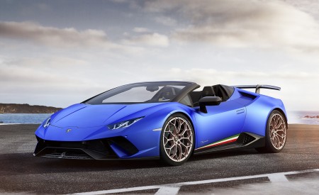 2019 Lamborghini Huracán Performante Spyder Front Three-Quarter Wallpapers 450x275 (58)