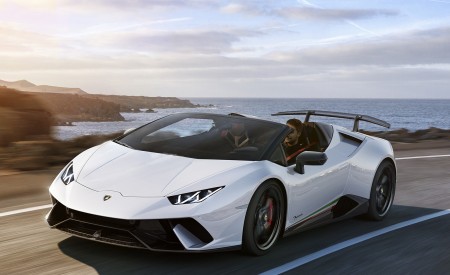 2019 Lamborghini Huracán Performante Spyder Front Three-Quarter Wallpapers 450x275 (61)