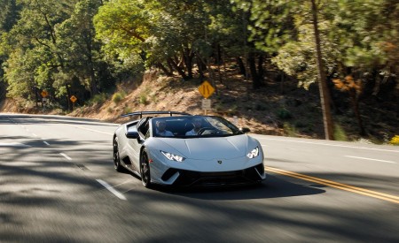 2019 Lamborghini Huracán Performante Spyder Front Three-Quarter Wallpapers 450x275 (17)