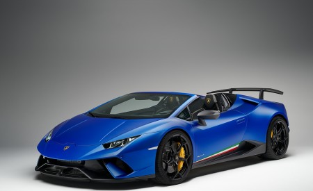 2019 Lamborghini Huracán Performante Spyder Front Three-Quarter Wallpapers 450x275 (67)