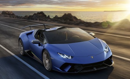 2019 Lamborghini Huracán Performante Spyder Front Three-Quarter Wallpapers 450x275 (60)