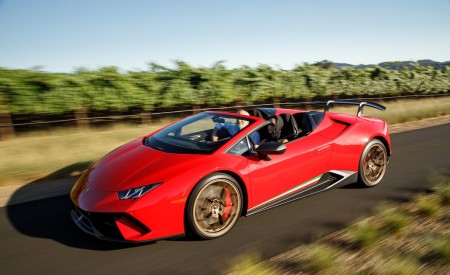 2019 Lamborghini Huracán Performante Spyder Front Three-Quarter Wallpapers 450x275 (18)