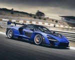 2019 McLaren Senna (Color: Kyanos Blue) Front Three-Quarter Wallpapers 150x120