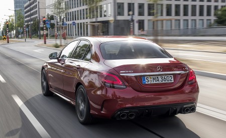 2019 Mercedes-AMG C43 4MATIC Sedan (Color: Hyacinth Red) Rear Three-Quarter Wallpapers  450x275 (19)